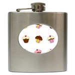 Colorful cupcakes  Hip Flask (6 oz)