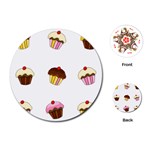 Colorful cupcakes  Playing Cards (Round) 