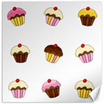 Colorful cupcakes  Canvas 12  x 12  