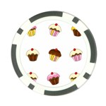 Colorful cupcakes  Poker Chip Card Guards