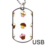 Colorful cupcakes  Dog Tag USB Flash (Two Sides) 