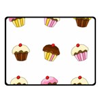 Colorful cupcakes  Double Sided Fleece Blanket (Small) 