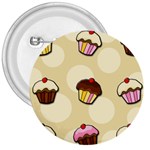 Colorful cupcakes pattern 3  Buttons