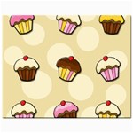 Colorful cupcakes pattern Mini Button Earrings
