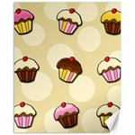 Colorful cupcakes pattern Canvas 16  x 20  