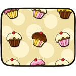 Colorful cupcakes pattern Double Sided Fleece Blanket (Mini) 