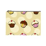 Colorful cupcakes pattern Cosmetic Bag (Large) 