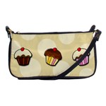 Colorful cupcakes pattern Shoulder Clutch Bags