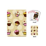 Colorful cupcakes pattern Playing Cards (Mini) 