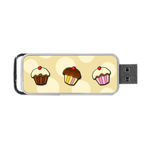Colorful cupcakes pattern Portable USB Flash (Two Sides) from ZippyPress Front