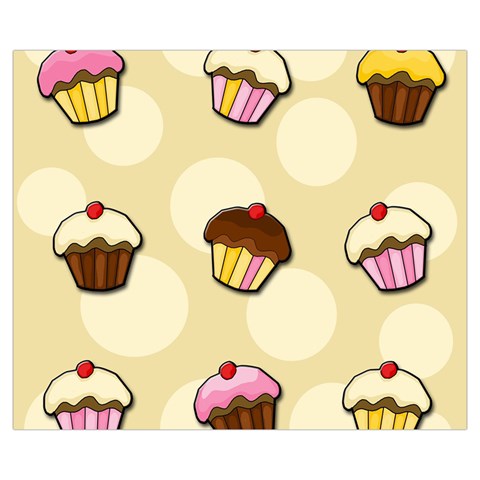 Colorful cupcakes pattern Medium Zipper Tote Bag from ZippyPress Front