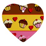 Love cupcakes Ornament (Heart) 