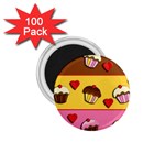 Love cupcakes 1.75  Magnets (100 pack) 