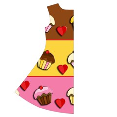 Love cupcakes Short Sleeve V Back Left