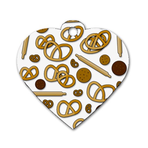 Bakery 3 Dog Tag Heart (Two Sides) from ZippyPress Front