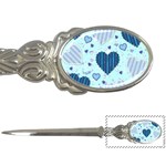 Light and Dark Blue Hearts Letter Openers