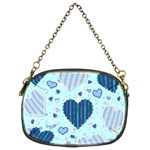 Light and Dark Blue Hearts Chain Purses (Two Sides) 