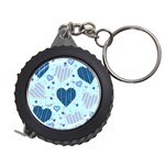 Light and Dark Blue Hearts Measuring Tapes