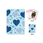 Light and Dark Blue Hearts Playing Cards (Mini) 