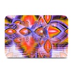 Crystal Star Dance, Abstract Purple Orange Plate Mats