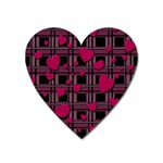 Harts pattern Heart Magnet