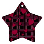 Harts pattern Star Ornament (Two Sides) 
