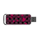 Harts pattern Portable USB Flash (One Side)