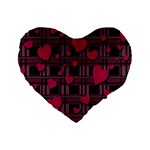 Harts pattern Standard 16  Premium Heart Shape Cushions