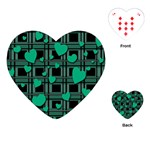 Green love Playing Cards (Heart) 