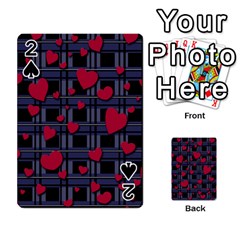 Decorative love Playing Cards 54 Designs  from ZippyPress Front - Spade2