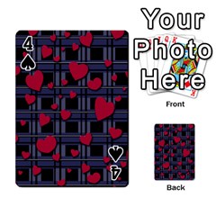 Decorative love Playing Cards 54 Designs  from ZippyPress Front - Spade4