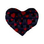 Decorative love Standard 16  Premium Heart Shape Cushions