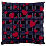 Decorative love Large Flano Cushion Case (Two Sides)