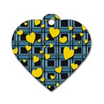 Love design Dog Tag Heart (Two Sides)