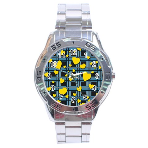Love design Stainless Steel Analogue Watch from ZippyPress Front