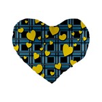 Love design Standard 16  Premium Flano Heart Shape Cushions