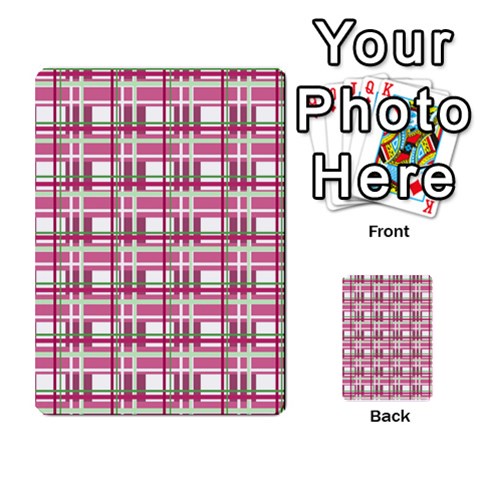 Pink plaid pattern Multi Front 51