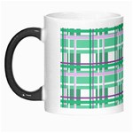 Green plaid pattern Morph Mugs