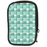 Green plaid pattern Compact Camera Cases