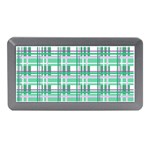 Green plaid pattern Memory Card Reader (Mini)