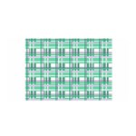 Green plaid pattern Satin Wrap