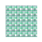 Green plaid pattern Small Satin Scarf (Square)