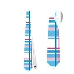 Blue plaid pattern Neckties (Two Side) 