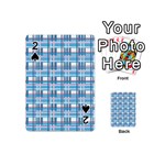 Blue plaid pattern Playing Cards 54 (Mini) 