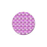 Purple plaid pattern Golf Ball Marker (4 pack)