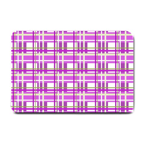 Purple plaid pattern Small Doormat  from ZippyPress 24 x16  Door Mat
