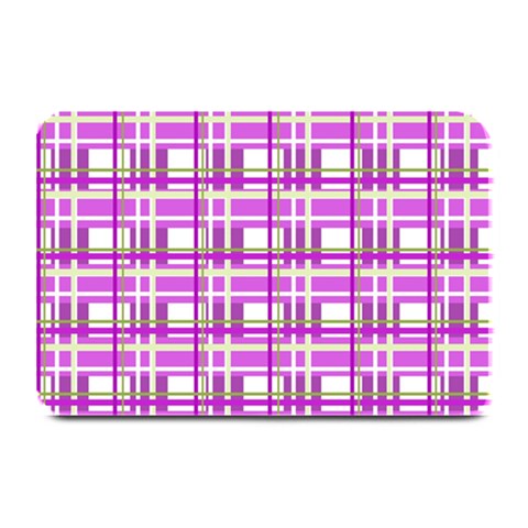 Purple plaid pattern Plate Mats from ZippyPress 18 x12  Plate Mat