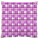 Purple plaid pattern Standard Flano Cushion Case (Two Sides)
