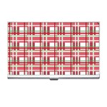 Red plaid pattern Business Card Holders