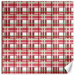 Red plaid pattern Canvas 20  x 20  